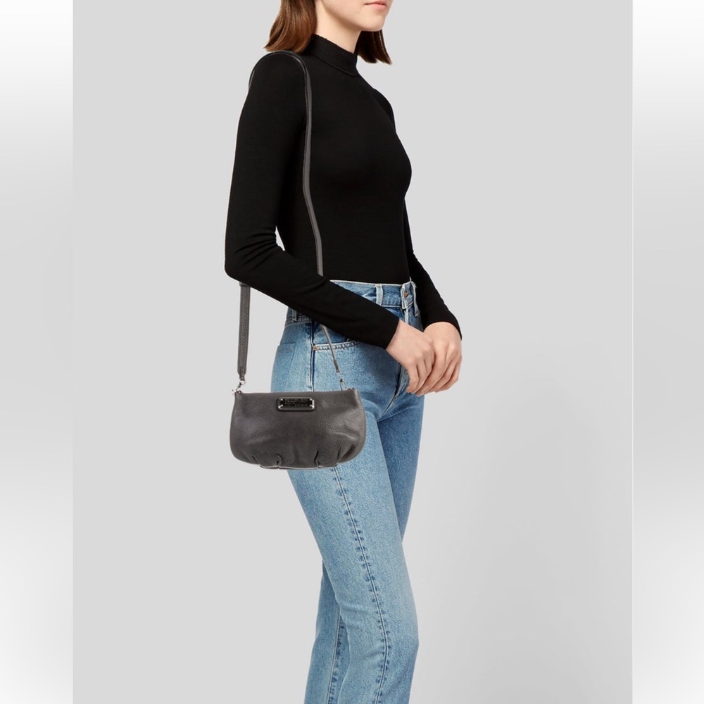 Marc by Marc Jacobs gray leather crossbody
